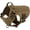 Brown, variant on Tactical Dog Harness with 4X Metal Buckle, MOLLE K9 Vest with Handle, No-Pull Front Clip, Adjustable Pet Harness for Large Dogs (L, 28"-35" Chest, Brown)