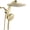 Gold, variant on INAVAMZ 12 Inch High Pressure Rainfall Shower Head and 9 Sprays Handheld Showerhead Combo with Magnetic Docking and Power Jet, 360 Adjustable Showerheads with 60” Hose, Anti-Clog, Silver Chrome