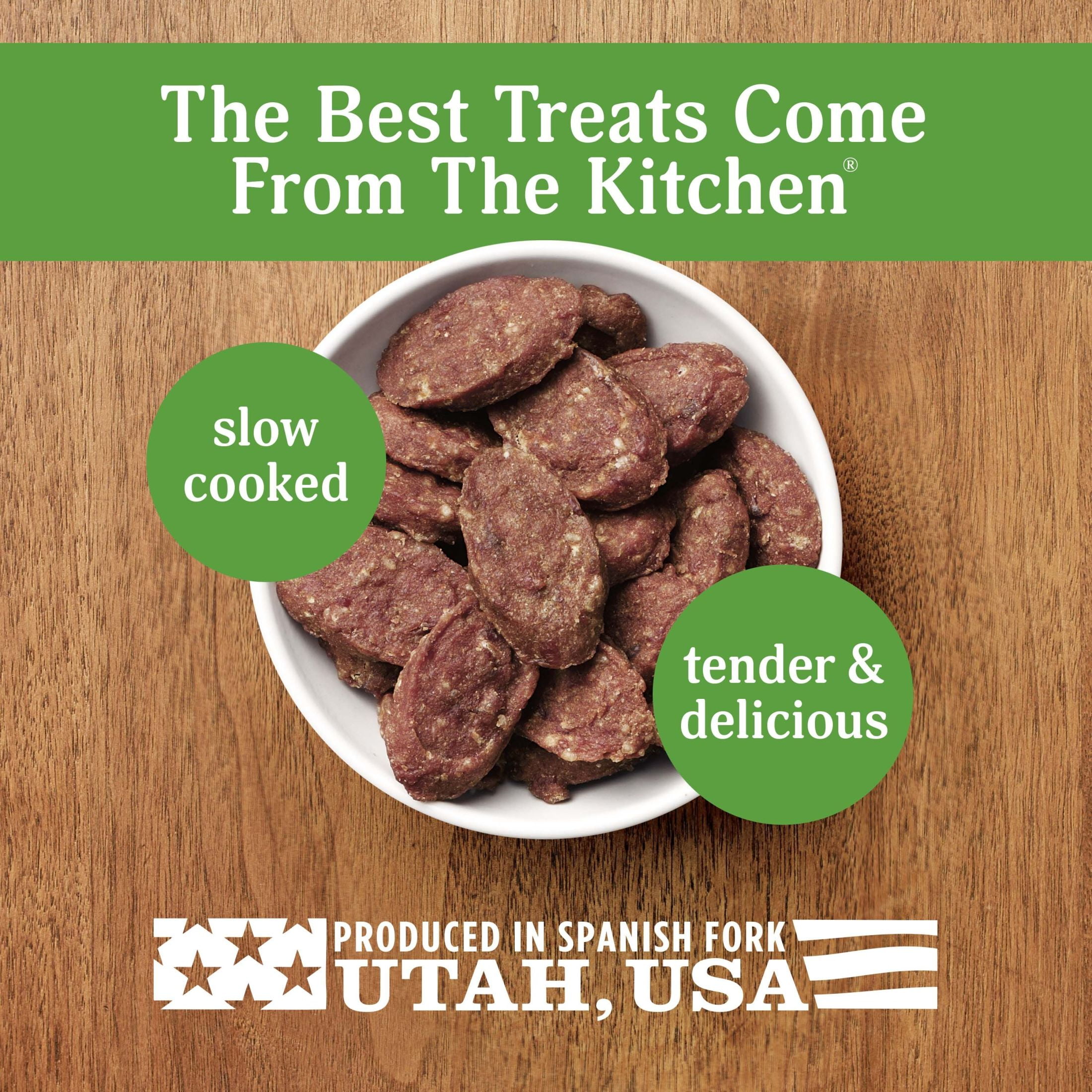 Milo’s Kitchen Beef Sausage Slices With Rice Dog Treats, 18 oz Bag