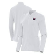 Women's Antigua White USA Swimming Continual Full-Zip Jacket