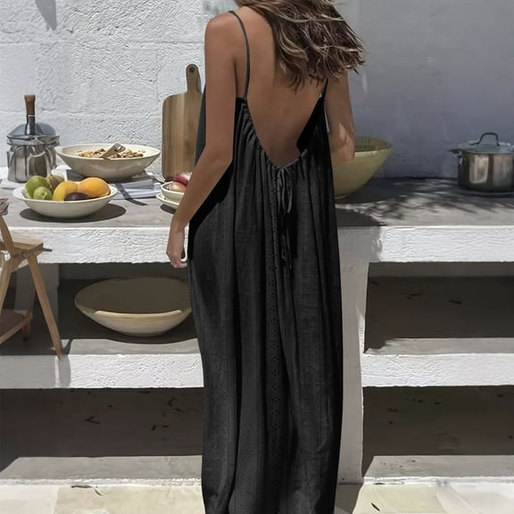 Women's Casual Sleeveless Round Neck Summer Dress