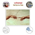 thumbnail image 2 of Creation of Adam - Hands of God - Michelangelo Artworks Canvas Poster Room Aesthetic Wall Art Prints Home Modern Decor Gifts 12x18inch(30x45cm), 2 of 6