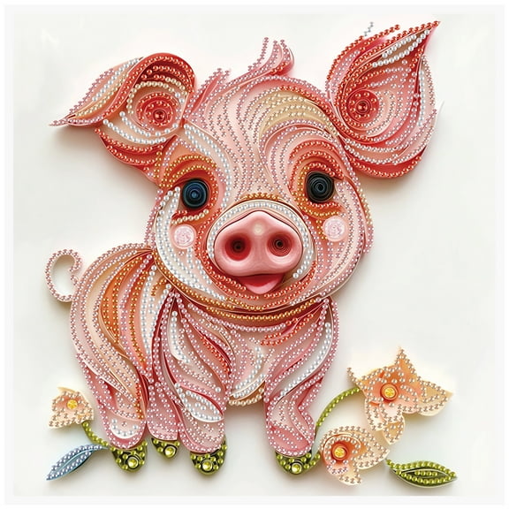 Piggy Diamond Art Painting Kit
