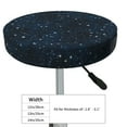 thumbnail image 4 of Round Bar Stool Seat Covers, Night sky blue nebula stars Elastic Round Chair Cover Stool Seat Slipcover Bar Stool Cushions Round Pad for 12-14 inch, 4 of 7