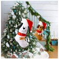 thumbnail image 3 of Medias de Navidad para perro, lindas medias de Navidad con pata de mascota, hueso y puño de felpa para decoraciones(Amarillo)(1 pieza), 3 of 5