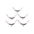 thumbnail image 2 of 20 Metal Frames Snap Clasp Arch Pattern Coin Style Purse Silver,20pcs x Patchwork semi-round mouth gold,Silver, 2 of 9