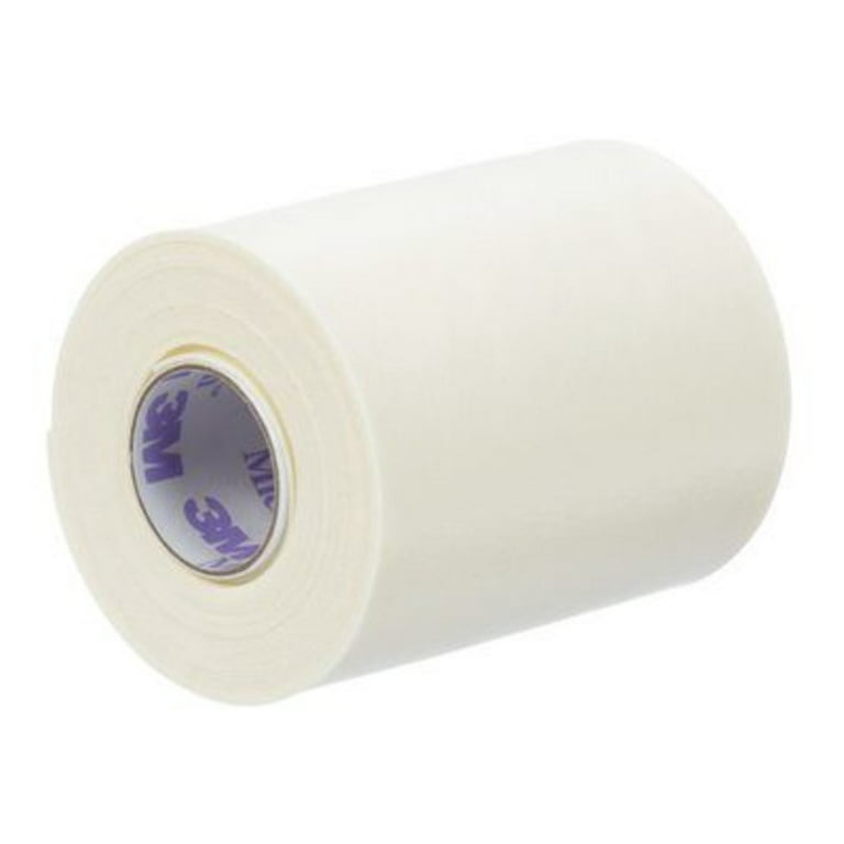CURAD Elastic Foam Adhesive Tape, 3in x 5 1/2 yd., White, 4 Rolls Per Box,  Case Of 6 Boxes