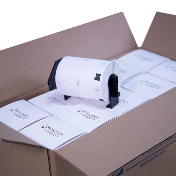 Compatible Shipping/Barcode Labels Replacement for Brother DK-1240 (4" x 2"), Use with Brother QL Label Printers [18 Rolls/10800 Labels]