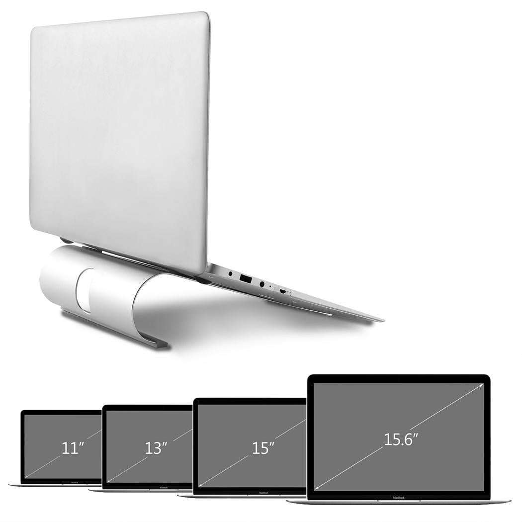 Hifashion Aluminum 11 17 Inch Laptop Stand For Desk Adjule Portable Ventilated Ergonomic Riser With Non Slip Pads Hfon