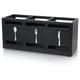thumbnail image 1 of Organizador de cubiertos de madera, pequeño, negro, para encimera, cuchara y tenedor, para fiestas, 1 of 5