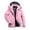 Pink, variant on Sentmoon Heavyweight Hardshell Jacket Regular Womens Winter Coats,Windbreaker Rain Jacket Raincoat Fashion Casual Jacket Tops Regular Fit Coats Black XXL