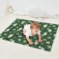thumbnail image 2 of DarkGreen Cartoon Dinosaurs Leaves Pattern Blanket,Comfortable Soft Flannel Throw Blanket,All Season,Warm Lightweight Blankets for Sofa Bed Couch Living Room Chair,30"x40", 2 of 4