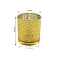 thumbnail image 3 of Efavormart 6 Pack - Gold Mercury Glass Votive Candle Holders, Honeycomb Design Tealight Holders for Home Decor Weddings Parties Table Centerpieces, 3 of 11