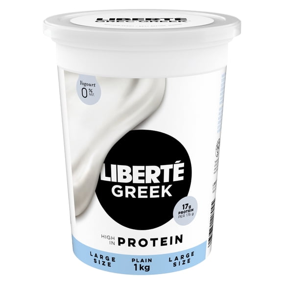 Liberte Greek 0% Yogurt, Plain, High Protein 1Kg