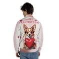 thumbnail image 5 of Happy Valentine's Day Chihuahua Brings Love Heart All Over Print 3D Baseball Jacket Dog Lover Gifts Idea Bomber Jacket Softball - 02028, 5 of 6