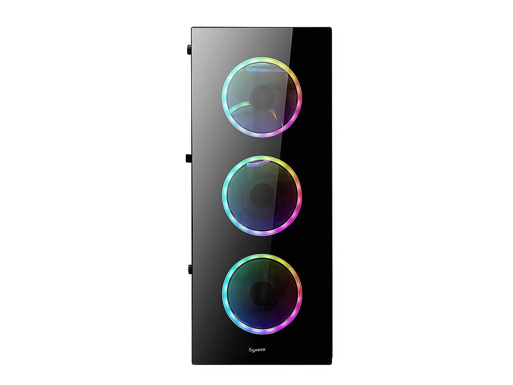 Bluegears b-Voguish (Fans NOT Included) Gaming PC Case with Tempered Glass panels, USB3.0, Support E-ATX, ATX, mATX, ITX. (Fans are sold separately)