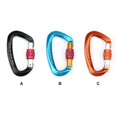 thumbnail image 4 of Carabiner Climbing Survival D Shape Rescue Rope Buckle Clip Emergency Keychain Ascend Backpacking Caving Cord Karabiner Orange, 4 of 8