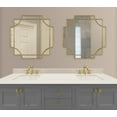 thumbnail image 7 of Kate and Laurel Minuette Glam Square Wall Mirror, 24" x 24", Gold, Elegant Traditional Home Decor With A Boho Charm, 7 of 7