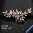 thumbnail image 4 of Bride Crystal Wedding Hair Comb Silver Bridal Side Comb Rhinestone Hair Accessorie for Women and Girls (A-Silver), 4 of 4