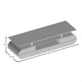thumbnail image 5 of Furniture of America Duri Contemporary Glass Top TV Stand in White and Black, 5 of 5