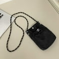 thumbnail image 3 of Women Soft Cloth Drawstring Shoulder Bag Nylon Crossbody Bag Phone Bag (Ladies Portable Casual Bag), 3 of 10