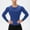Blue, variant on DAFPZW Men's Muscle T Shirts Casual Slim Fit Sports Workout Running Gym Tees Long Sleeve Lightweight Crew Neck Basic Tops