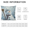 thumbnail image 5 of BANET Throw Pillow Covers, Snow Dot Merry Christmas Pillow Case Winter Cushion Case Christmas Pillowcase for Sofa Couch White, 5 of 5