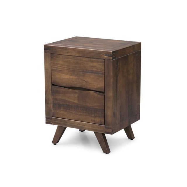 Steve Silver Pasco Distressed Cocoa Solid Wood 2-drawer Nightstand