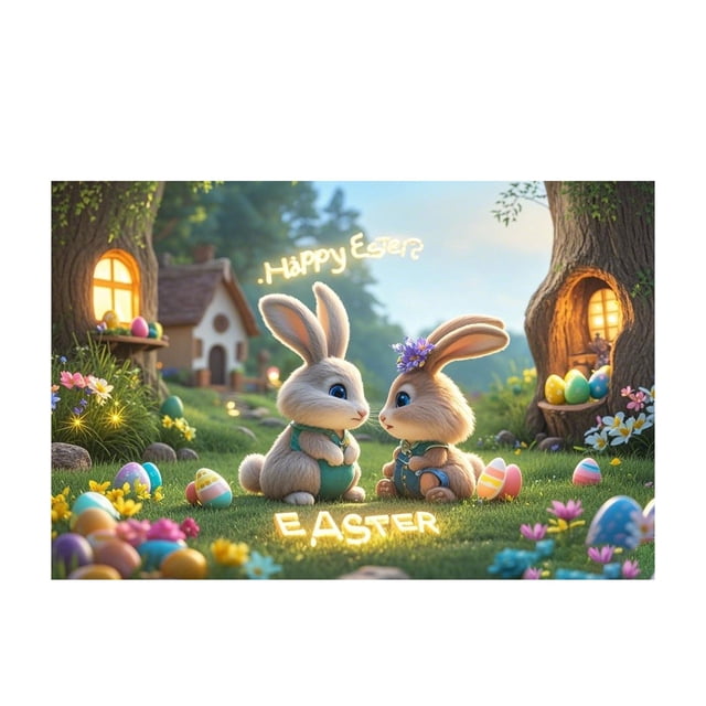 fsxdhpcsgfc Easter Bunny Pattern Soft Velvet Carpet Festive Atmosphere Cute Decoration A Must Have Carpet For A Warm Home 40X60CM B3 Easy Area Rug Soft Shag Area Rug Living Room Floor Rugs Comfiest