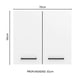 thumbnail image 3 of Mueble Superior de Cocina MADESA Agata 70 cm 2 Puertas Blanco, 3 of 8