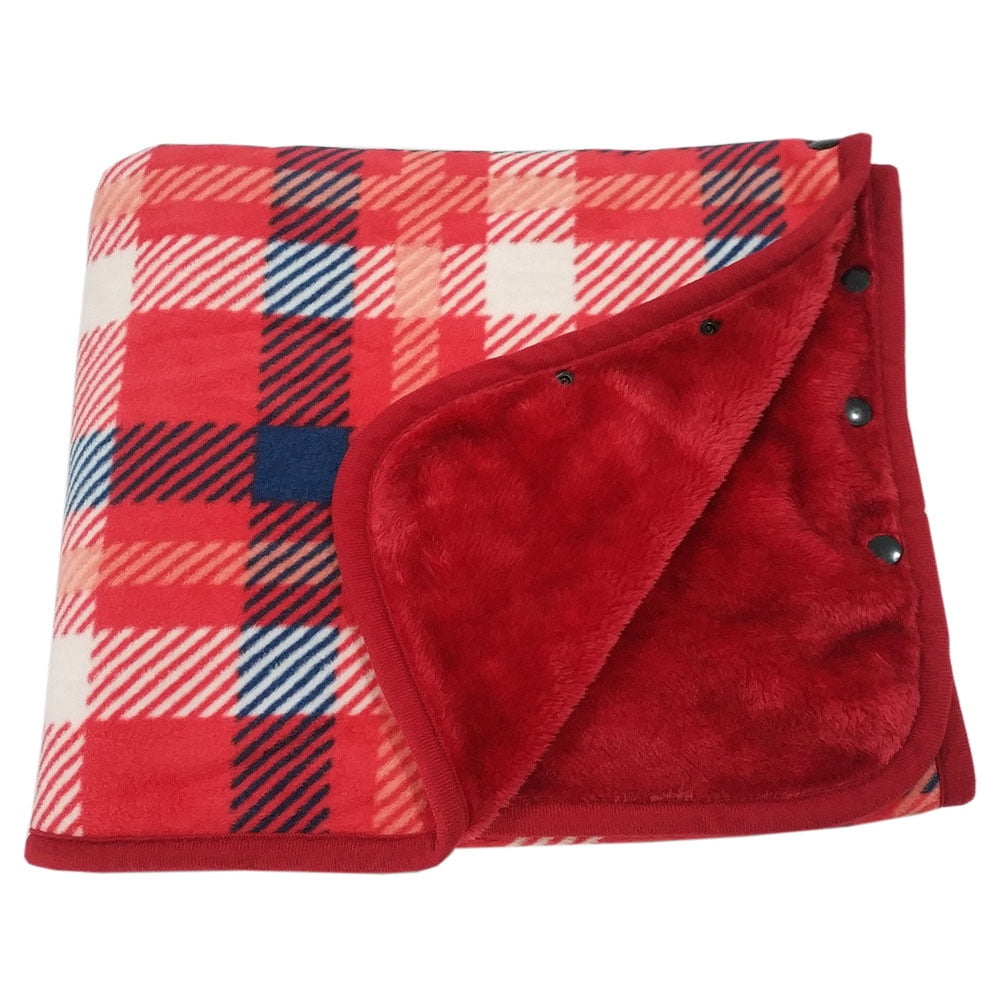 Women Plaid Blanket Multifunctional Hygroscopic Warm Blanket Flannel