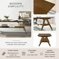 thumbnail image 2 of Roundhill Furniture Arona Mid-Century Modern Wood 3 Piece Coffee Table Set, 2 of 6