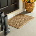 thumbnail image 2 of Indoor/Outdoor Rug, Cable Weave in Camel 20"x30", 2 of 2