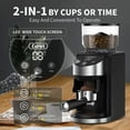 Gevi Electric Coffee Grinder, Adjustable Burr Mill with 35 Precise