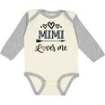 thumbnail image 3 of Inktastic Mimi Grandma Loves Me Girls Long Sleeve Baby Bodysuit, 3 of 5