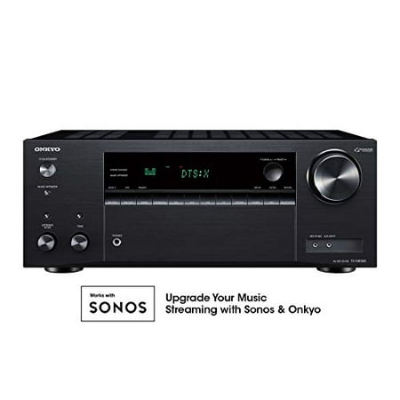 Onkyo TX-NR585 7.2 Channel Network AV Receiver (Best Slimline Av Receiver 2019)