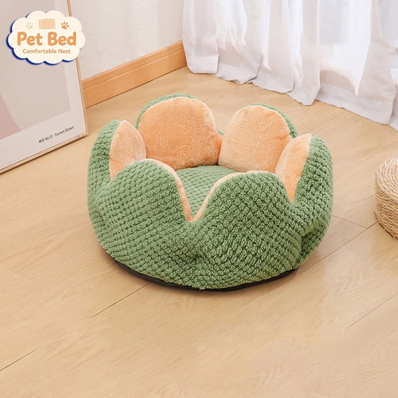Tryvkinvive Soft Small Cat Bed Pet Bed,Raised Edge Sleeping Nest,Washable Rest Cushion for Small Medium Cats Dogs Indoor,Indoor Pet Accessory