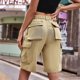 thumbnail image 2 of Y2k pantalones cortos de mezclilla para mujer, verde militar, Retro, verano, bolsillos grandes, pantalones vaqueros Cargo, pantalones cortos de moda urbana para ciclismo, 2 of 4