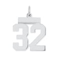 thumbnail image 1 of Collier Charme en Argent Sterling 925 Numéro 32, 1 of 6