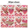 thumbnail image 4 of PIKWEEK  Pink Hearts Valentines Day Round Tablecloth, Fitted Round Table Cloth with Elastic Edge Wipeable Table Protector for Indoor Outdoor Party Picnic, 4 of 7