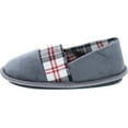 thumbnail image 2 of Static Footwear Kids Plaid Slip On Warm House Slippers, 2 of 7