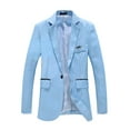 thumbnail image 3 of Jiyugala Suit Jacket for Men Men's Stylish Casual Solid Blazer Business Wedding Party Outwear Coat Suit Tops, 3 of 8
