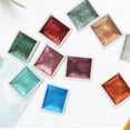 thumbnail image 4 of 12 Color Glitter Watercolor Paints Set Pearlescent Color Artist Art Set For Painting On Fabric Paper Crafts, 4 of 6