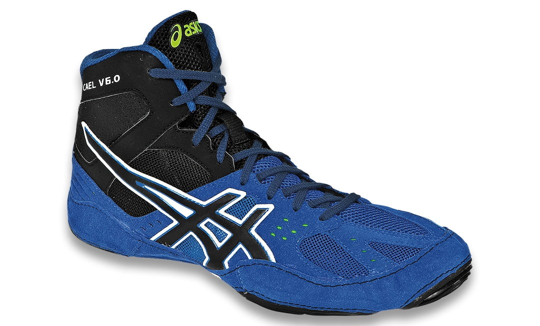Asics Cael V6.0 Wrestling Shoe Blue 