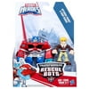 Transformers Rescue Bots Playskool Optimus Prime & Cody Burns Action Figures