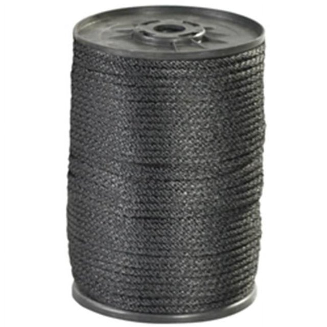 Box Partners TWR120 0.25 in. 1150 lbs Black Solid Braided Nylon Rope