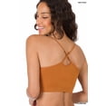 thumbnail image 2 of TheLovely Women & Plus Seamless Bralette Cross-Back Padded Sports Bras with Adjustable Strap, 2 of 3