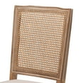 thumbnail image 5 of Baxton Studio Louane Dining Chair, Set of 2, Beige and Antique Brown, 5 of 9