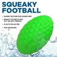 thumbnail image 2 of Hound2O Dog Toys | Squeaky Football, Grreen | Durable & Floating Outdoor Toy for Dogs, 2 of 6