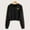 Black, variant on IMENGL Embroidery butterfly long sleeve zipper pocket hooded sweatshirt, White XL, Size M-XL